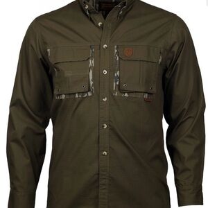 Men's Hunting Olive Shirt Jacket